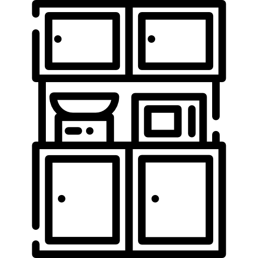 Inside other cupboards